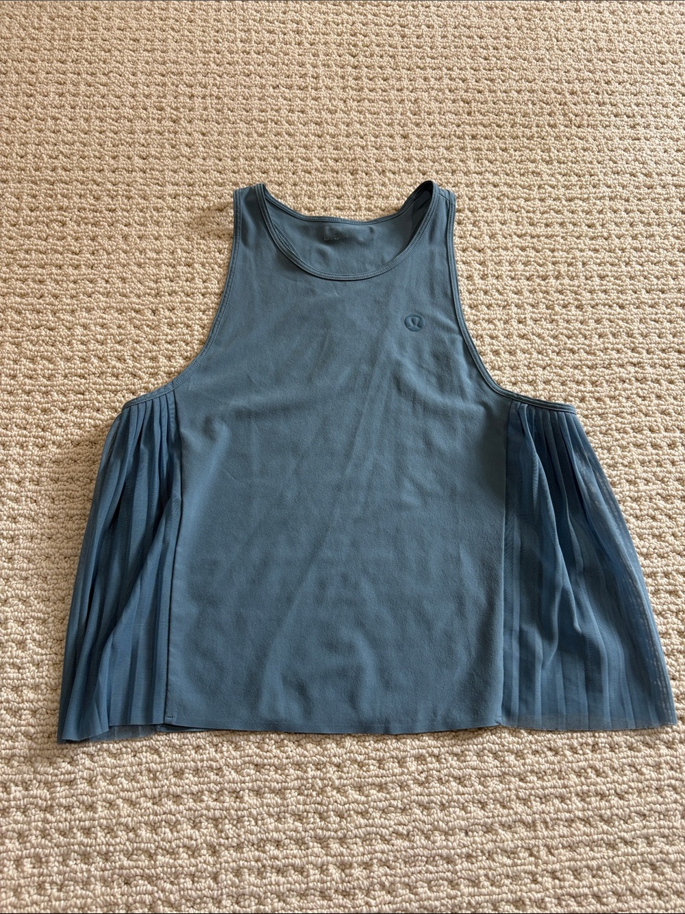 lululemon athletica Slate Blue Pleated Side Tank